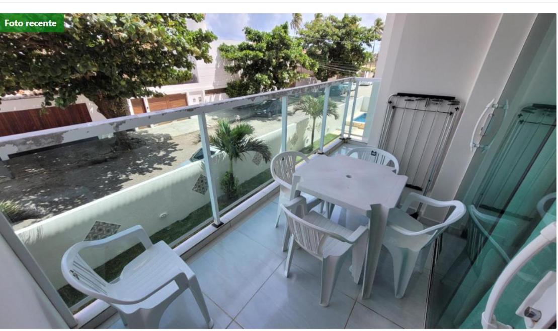 Flat beira mar a 30m do mar 200m das piscinas de Porto Mahalo Residence P-2-4e 6 pessoas