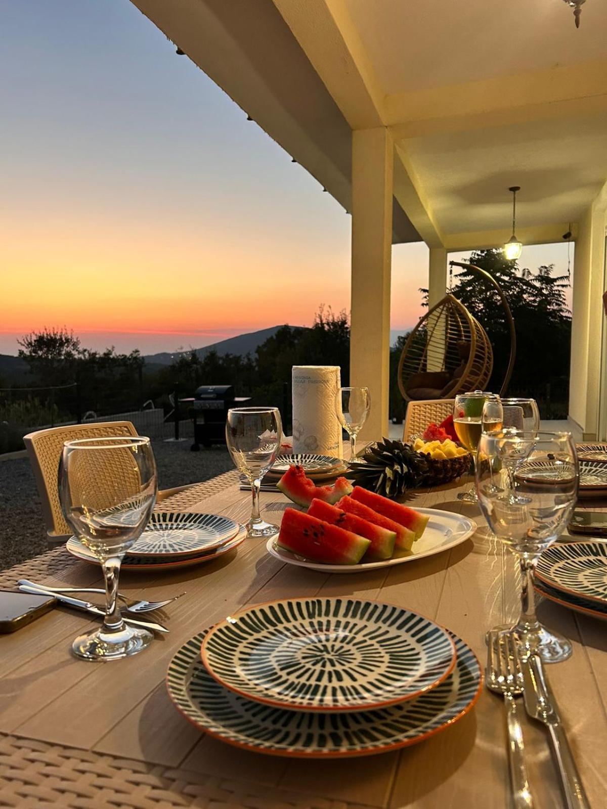 Sunset house view 4