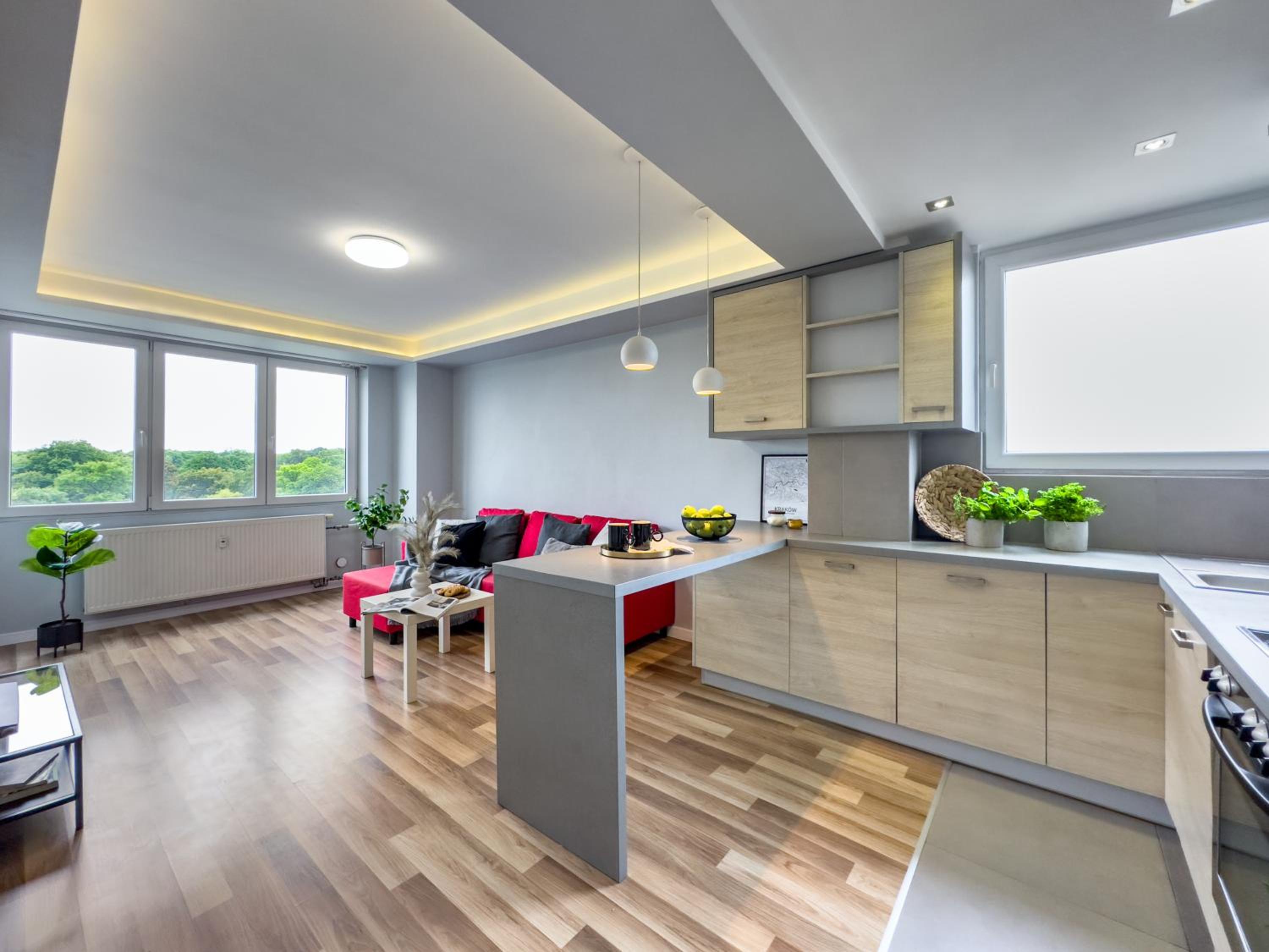 Apartament z widokiem na panoramę miasta
