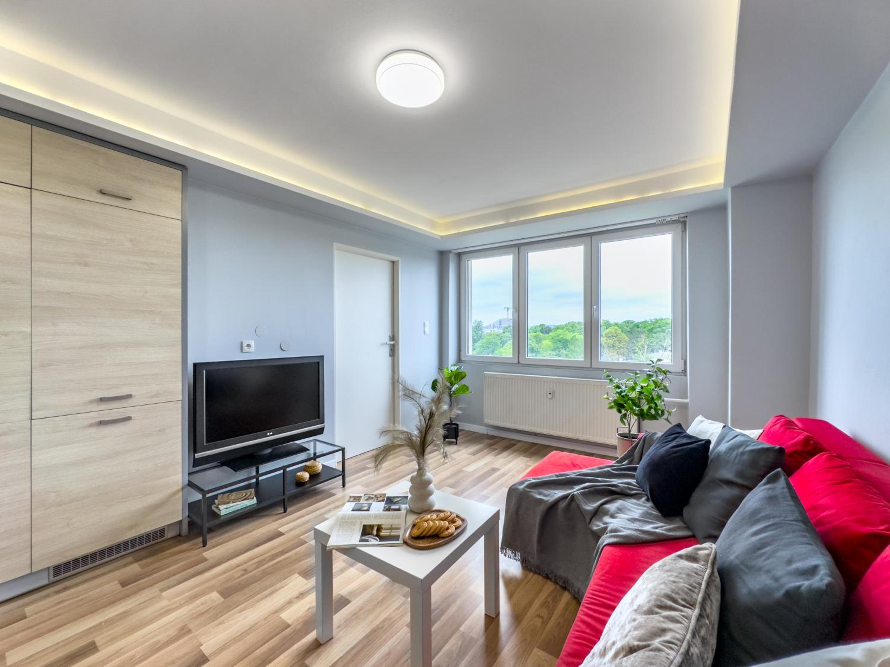 Apartament z widokiem na panoramę miasta