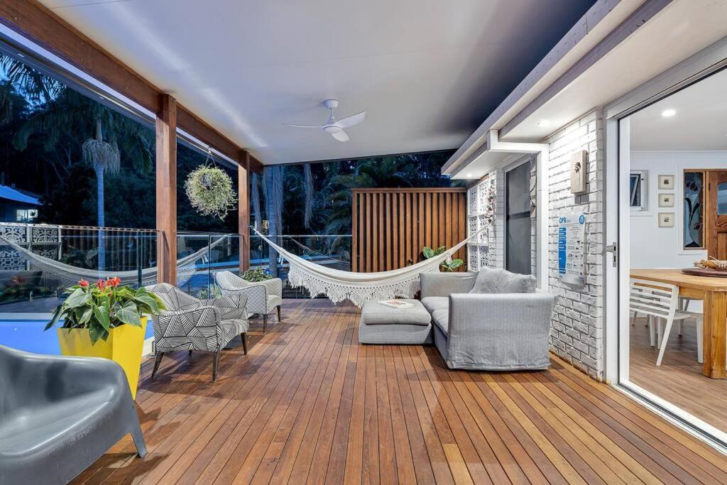 Tranquil 3 bed getaway in Currumbin Pool and Spa!