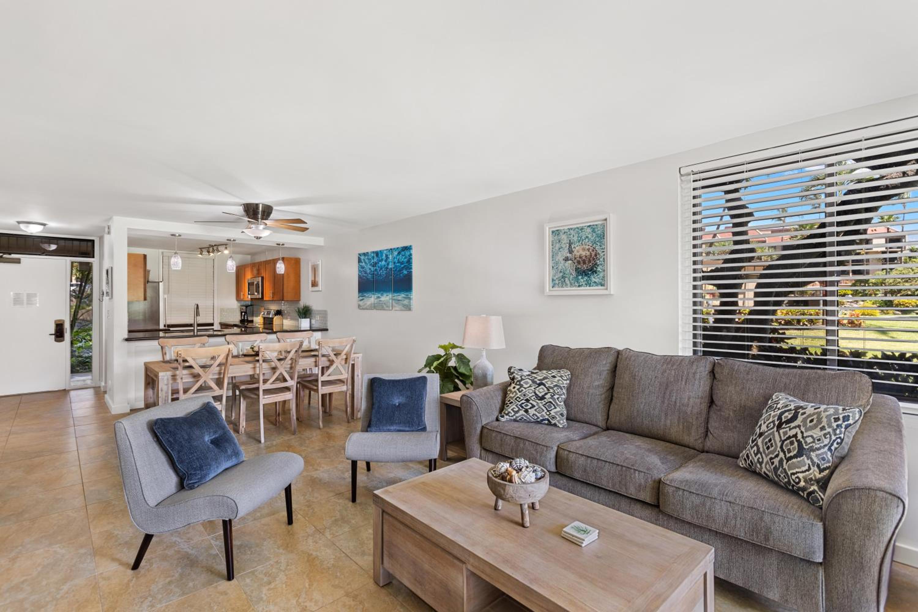 Kamaole Sands 1101 · KAS 1101 Updated Beachy Chic 2BD Across Bea