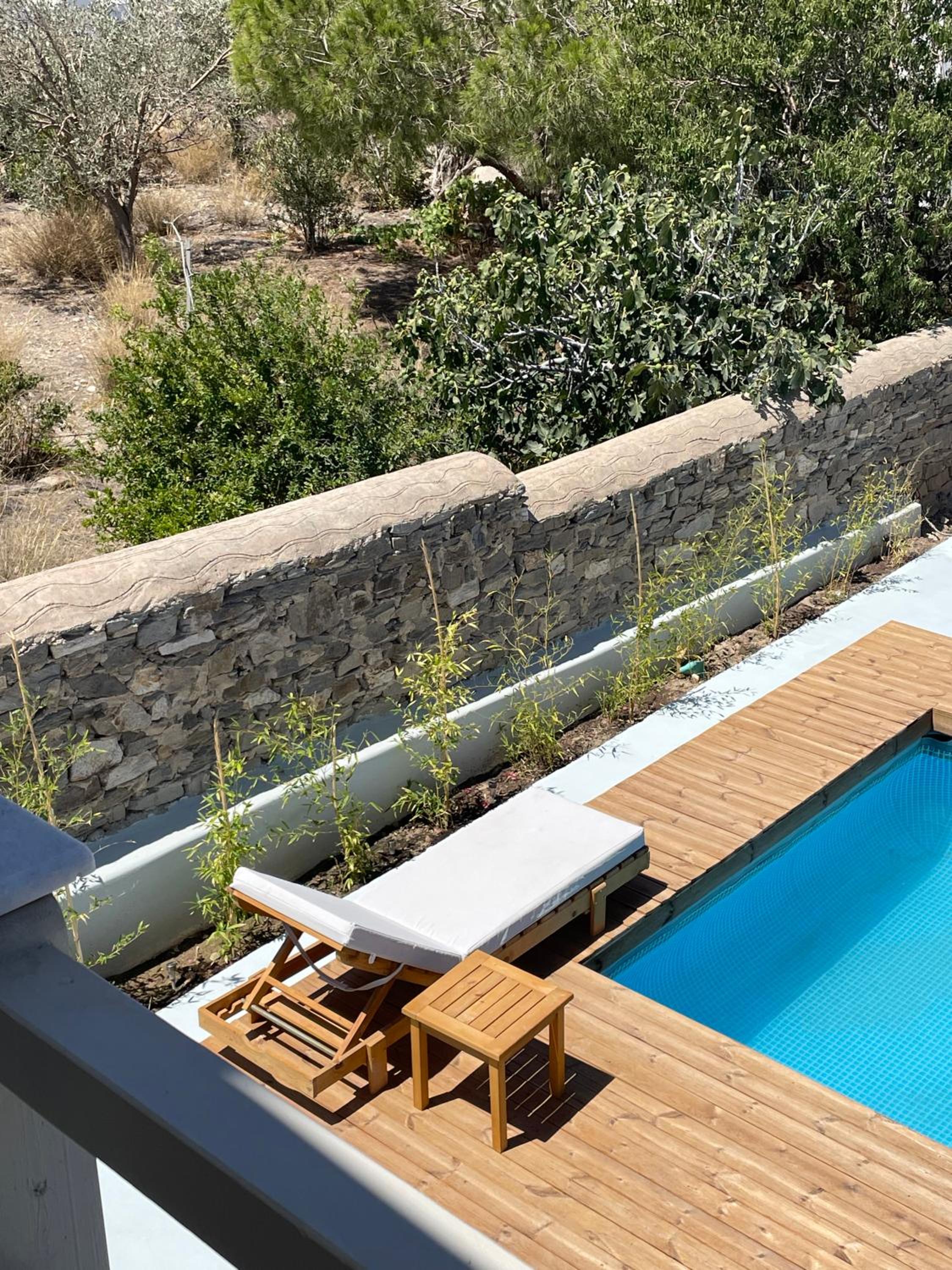 Minimal Blue Apartment with Sunset View in Paros view 2