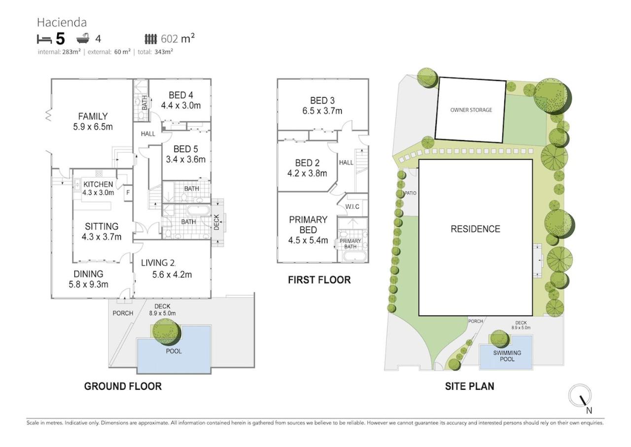 Fuller Holidays - Hacienda, Luxury 5 bedroom home with pool