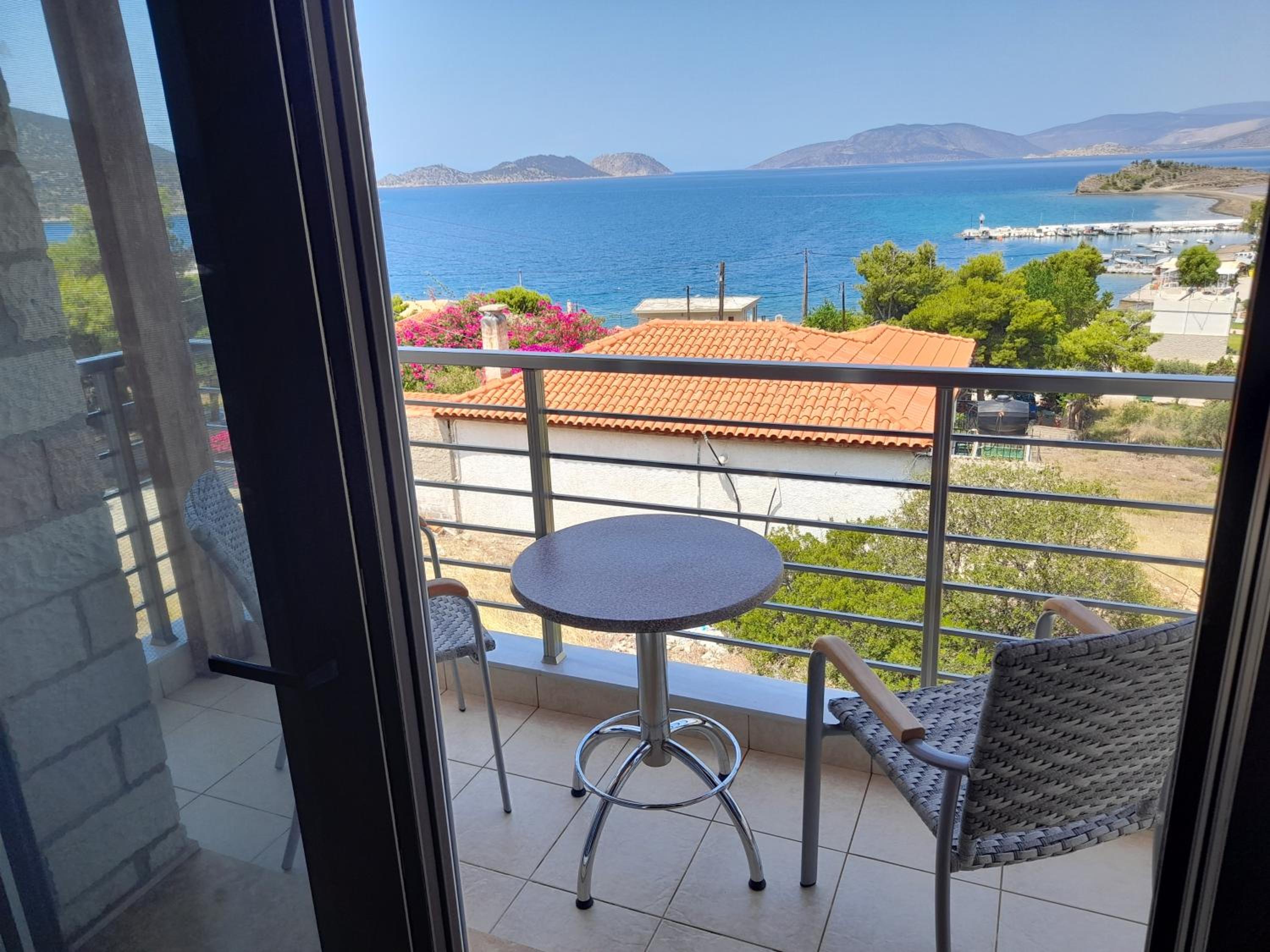 Stone Villa at Alyki Beach view 2