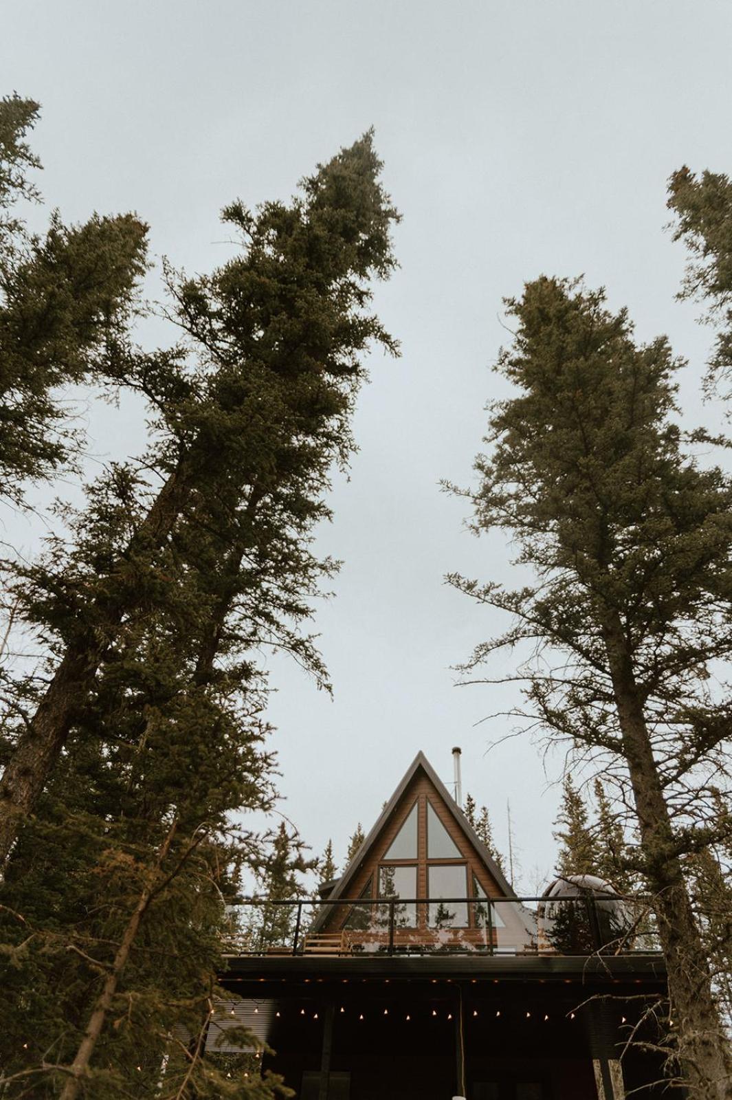 New Modern Rustic A-Frame Cabin with Barrel Sauna