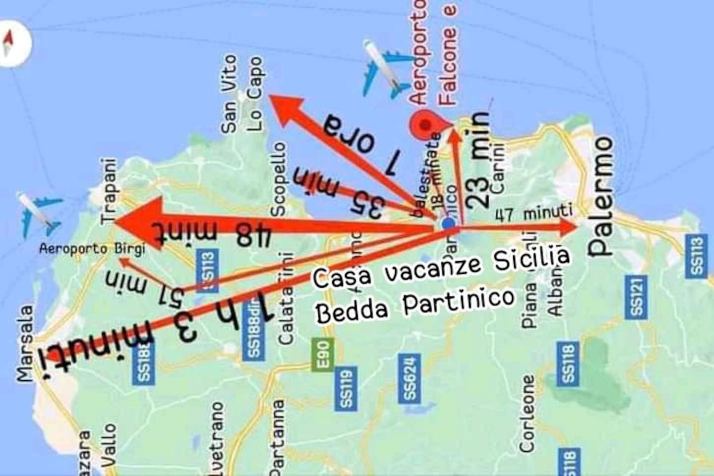 Casa vacanze Sicilia bedda partinico view 2