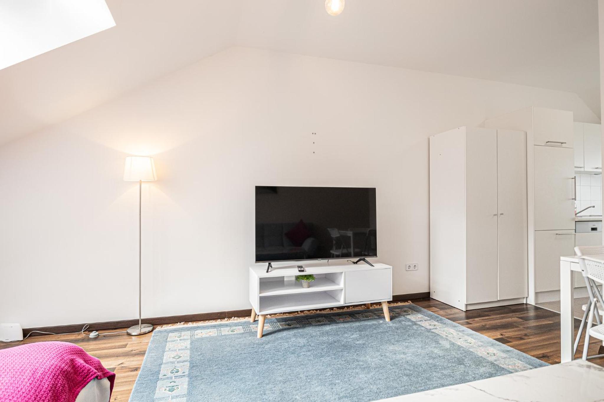 Airy Attic Apt.: Stylish Studio at Penzing Area