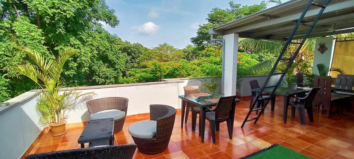 outdoor BBQ area