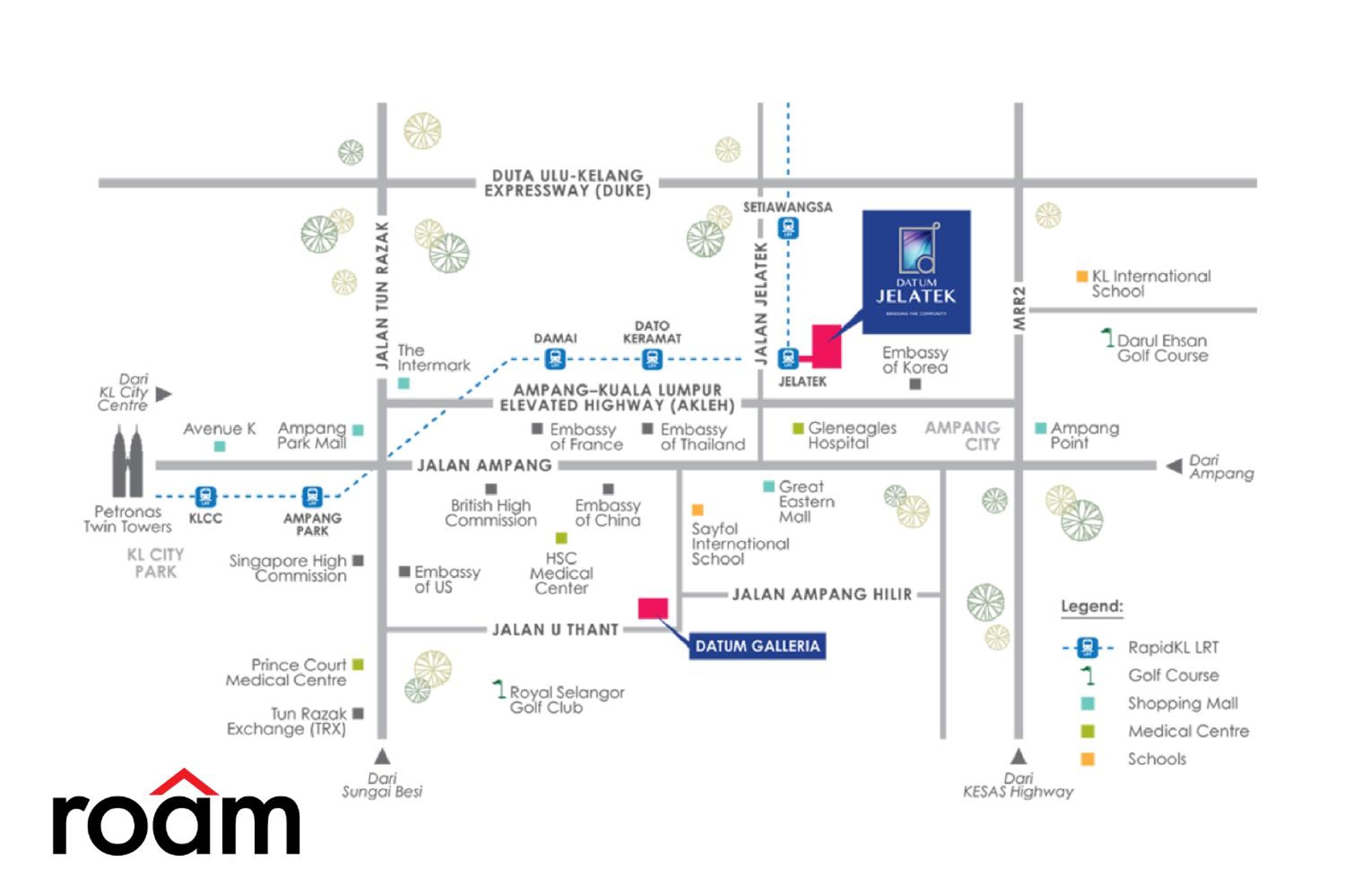 Datum Jelatek Sky Residence Kuala Lumpur, Roam
