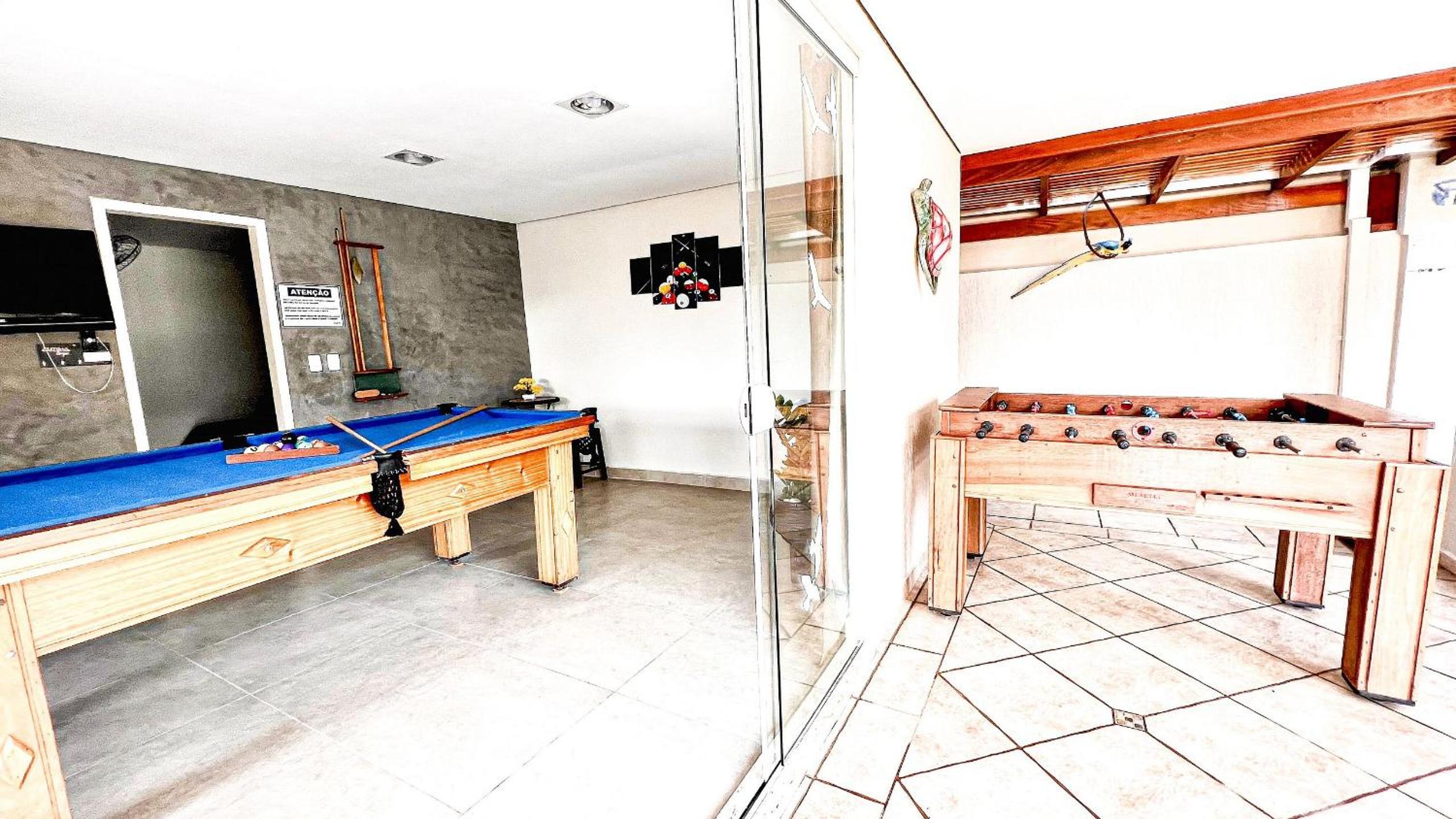 Praia/Piscina com hidro /Pebolim/Sinuca e Wi-Fi
