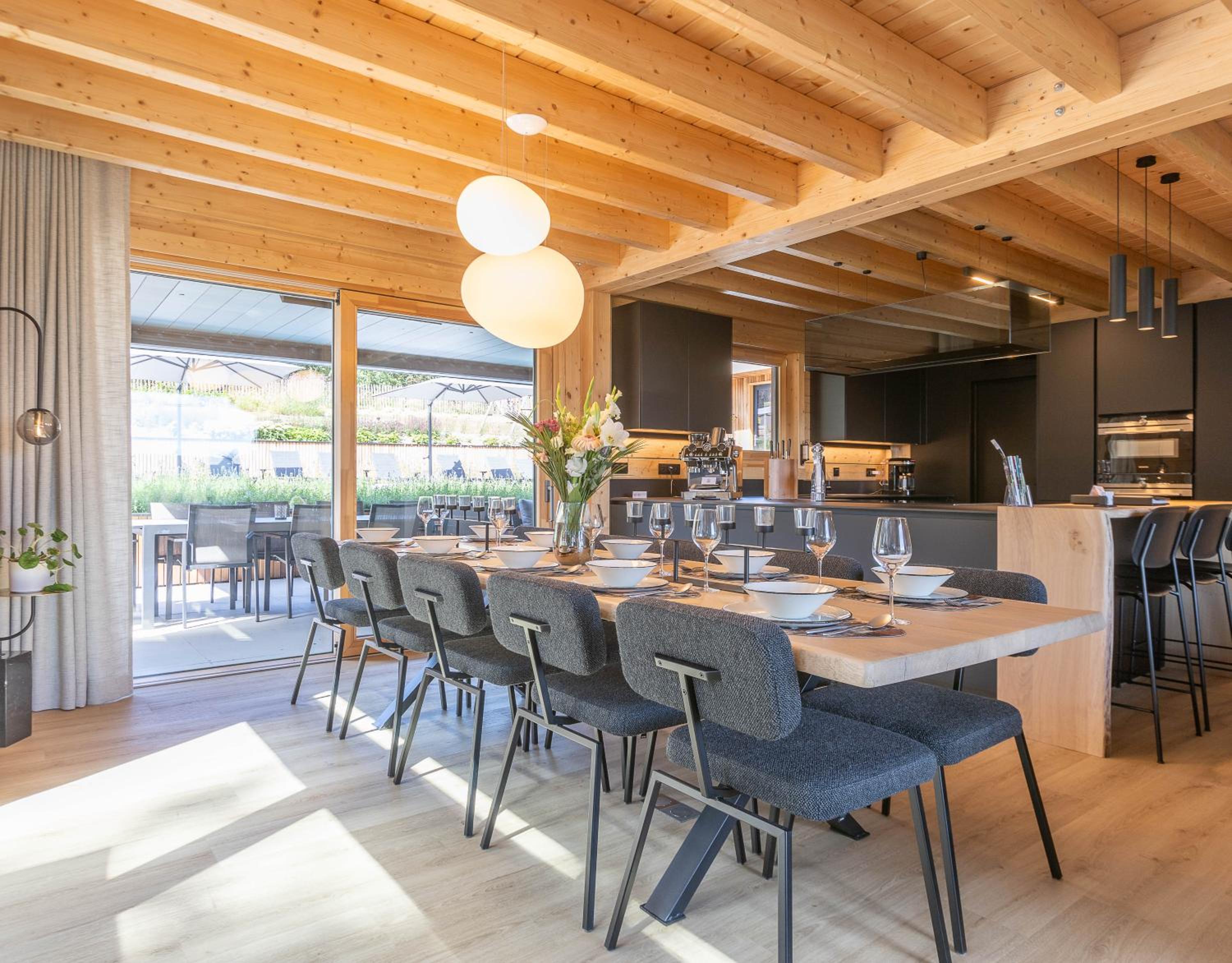 Villa Wood - Gîte de prestige en Ardennes - 10 personnes - Sauna, jacuzzi, piscine et billard