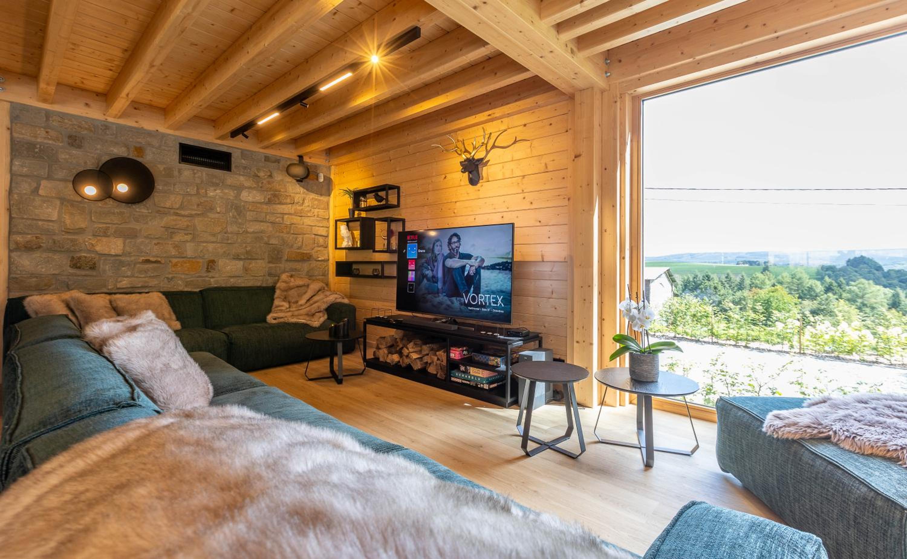 Villa Wood - Gîte de prestige en Ardennes - 10 personnes - Sauna, jacuzzi, piscine et billard