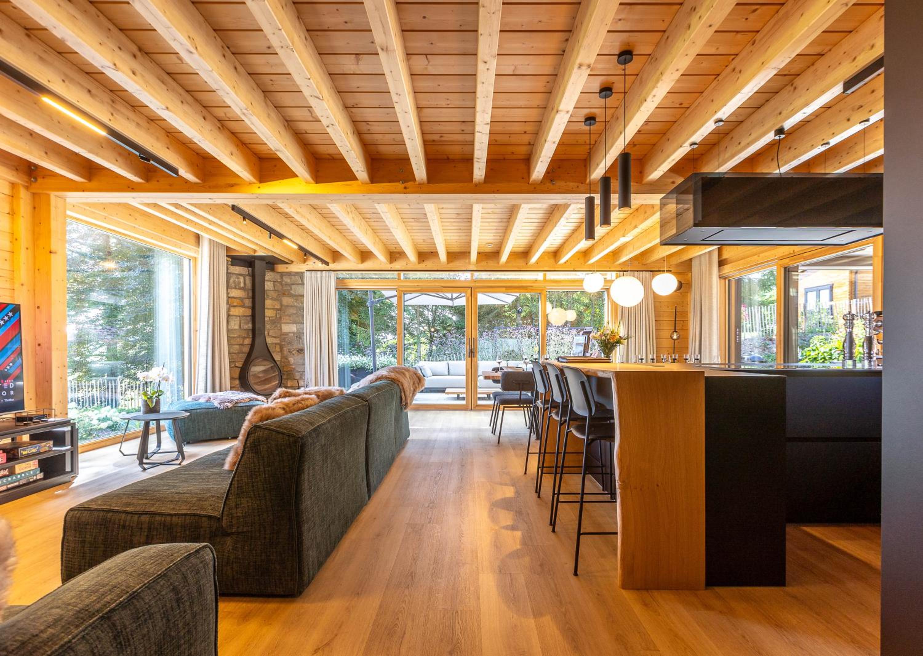 Villa Wood - Gîte de prestige en Ardennes - 10 personnes - Sauna, jacuzzi, piscine et billard