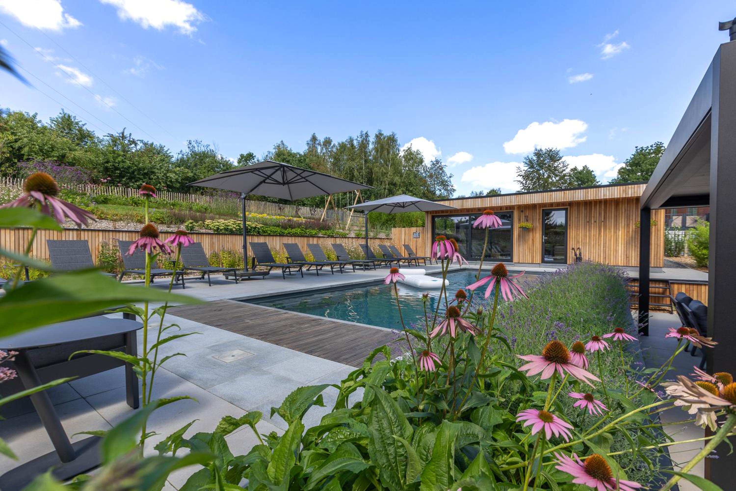 Villa Wood - Gîte de prestige en Ardennes - 10 personnes - Sauna, jacuzzi, piscine et billard