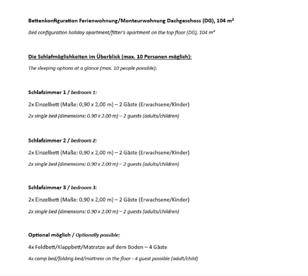 Schicke Monteurunterkunft in Mendig mit drei Wohneinheiten