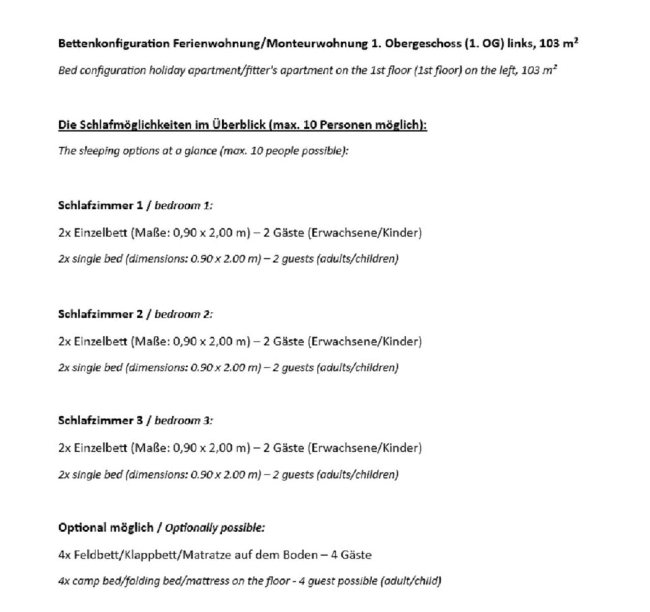 Schicke Monteurunterkunft in Mendig mit drei Wohneinheiten