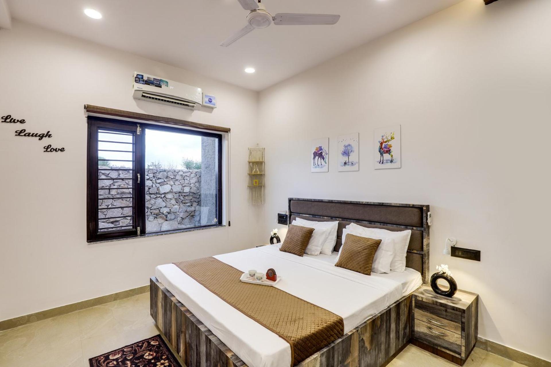StayVista's La Villa Farm - Tranquil Retreat with Outdoor Pool, Games & Terrace