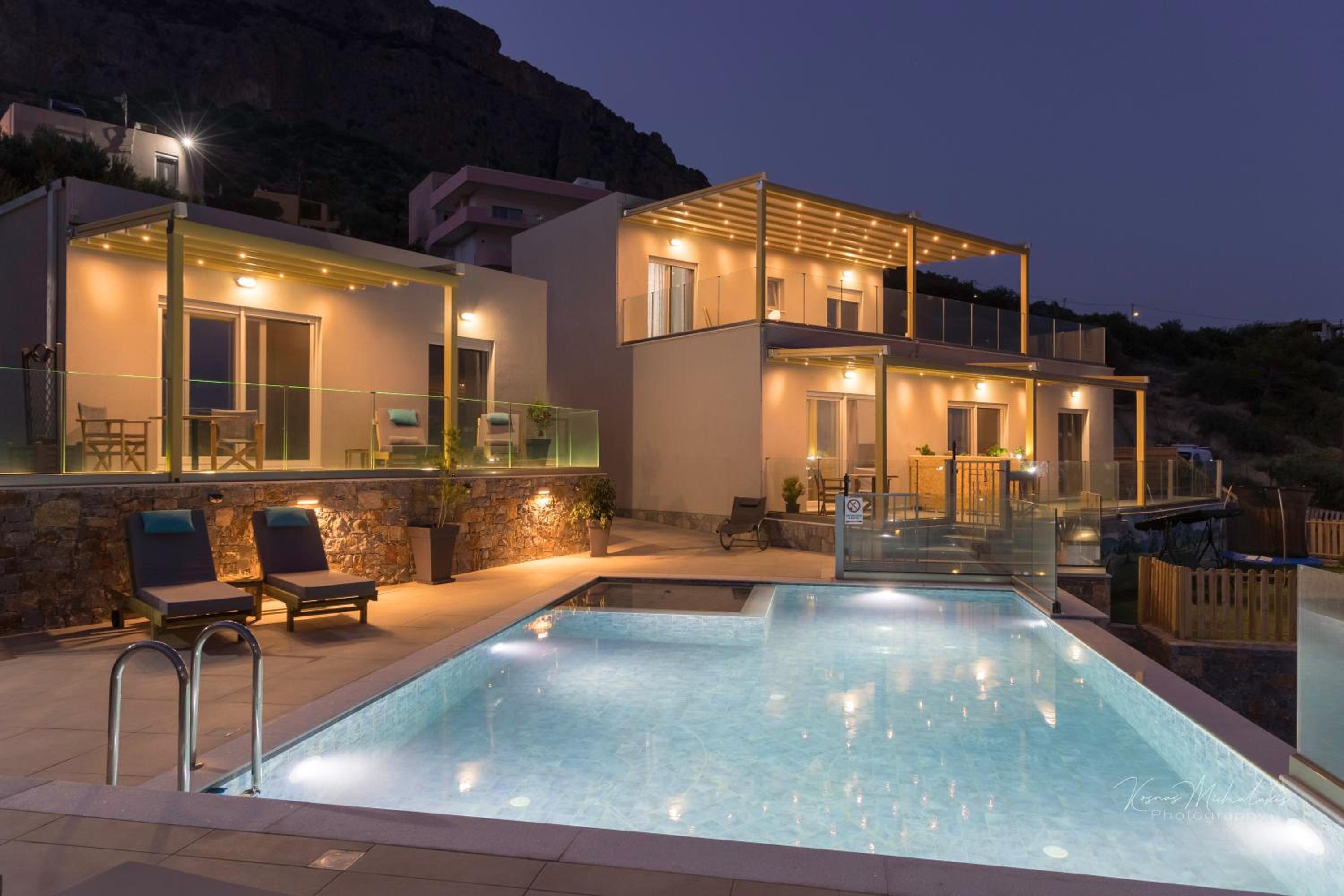Zax sea view villas 4-Villa heated Pool Complex