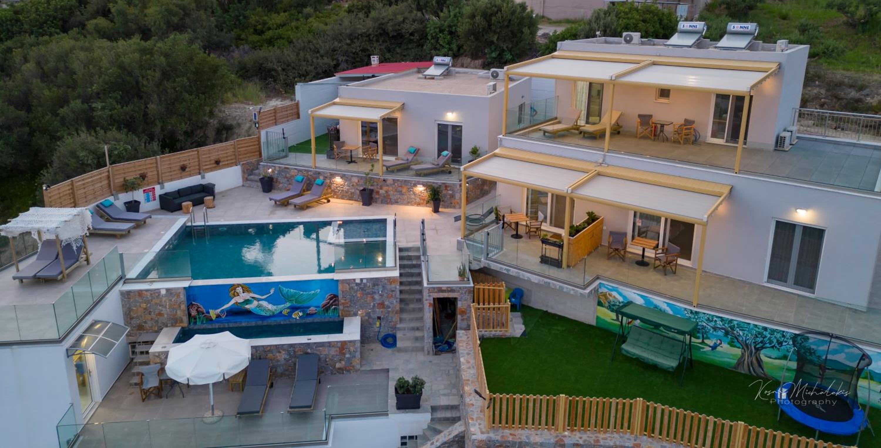 Zax sea view villas 4-Villa heated Pool Complex