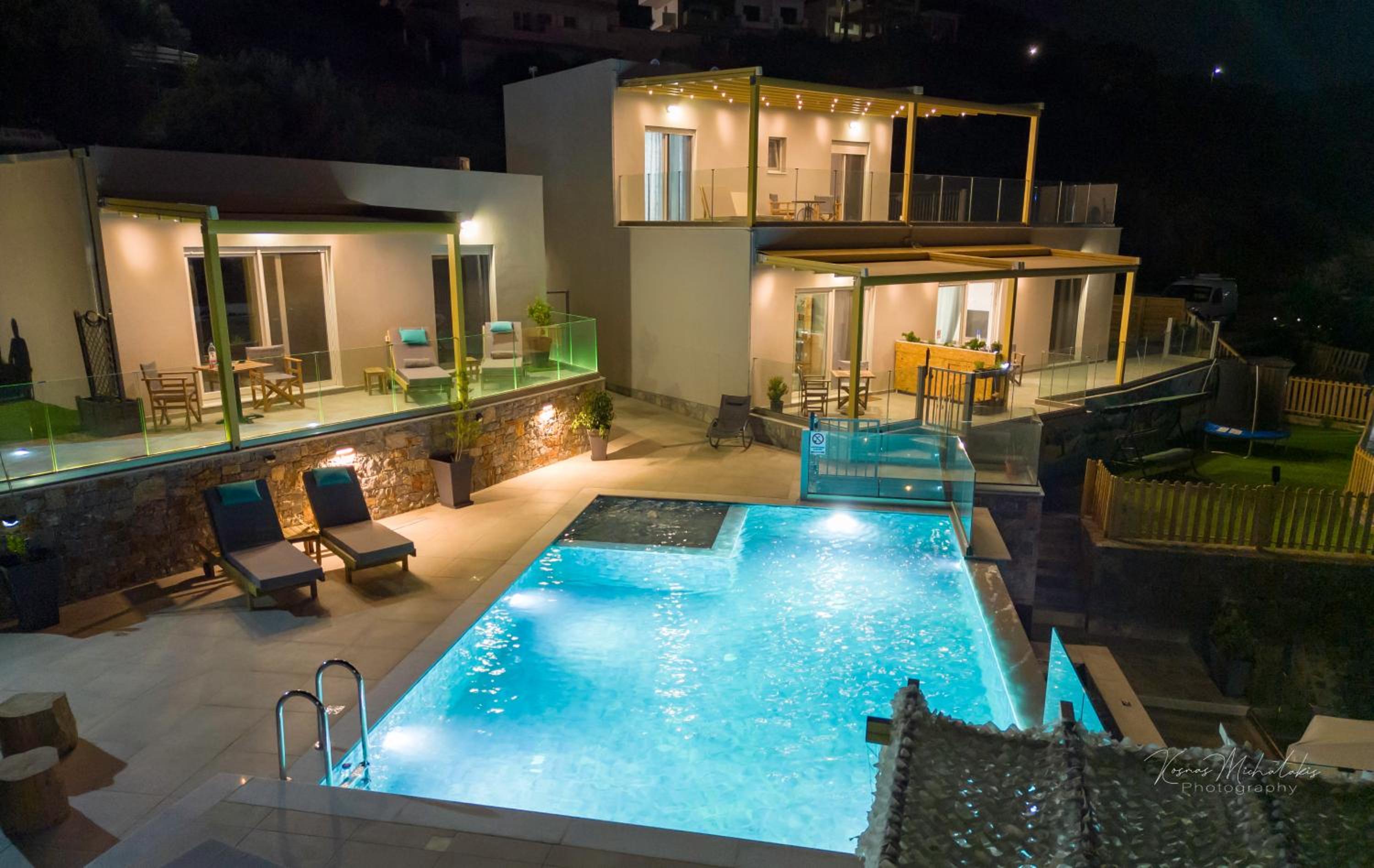 Zax sea view villas 4-Villa heated Pool Complex