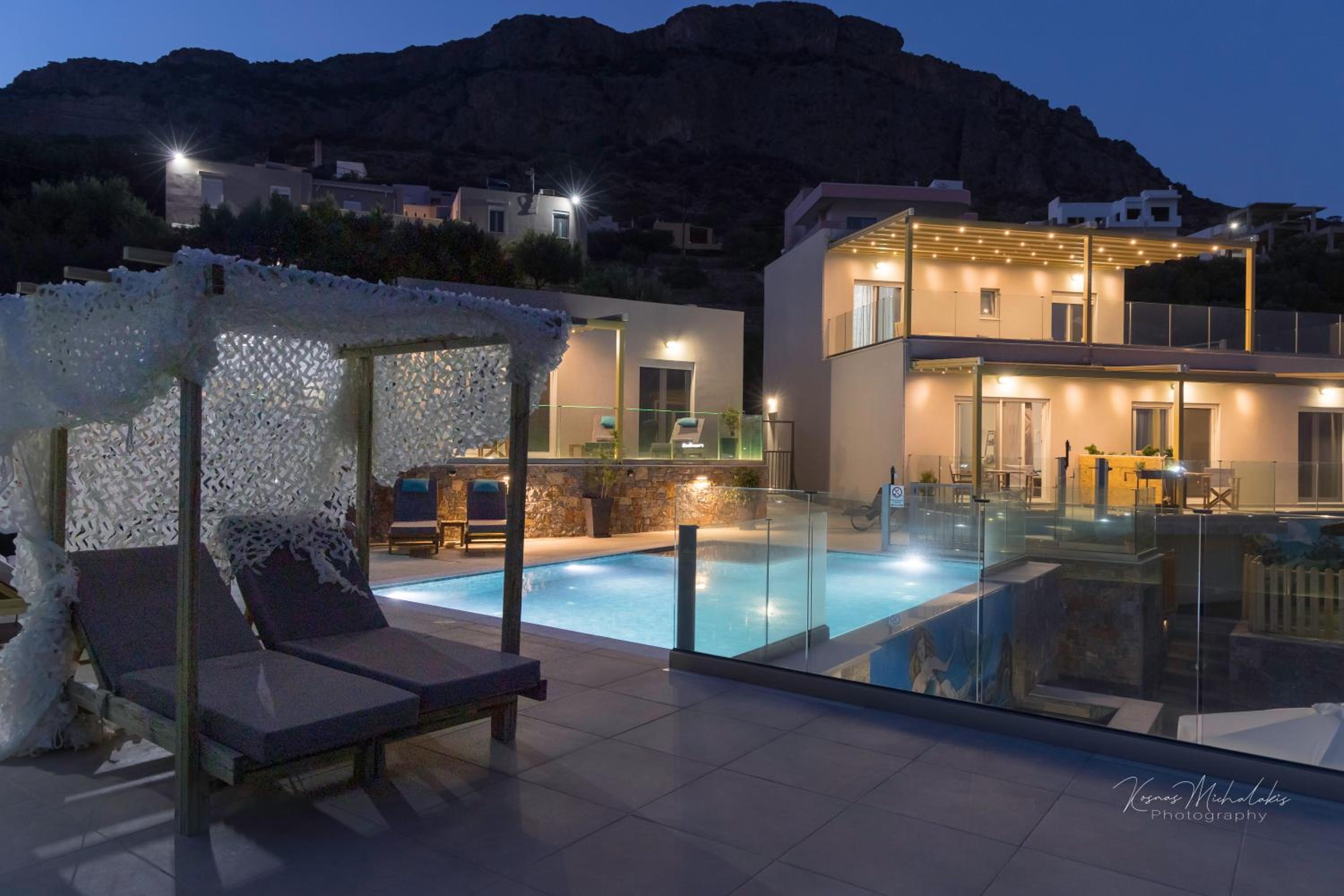 Zax sea view villas 4-Villa heated Pool Complex