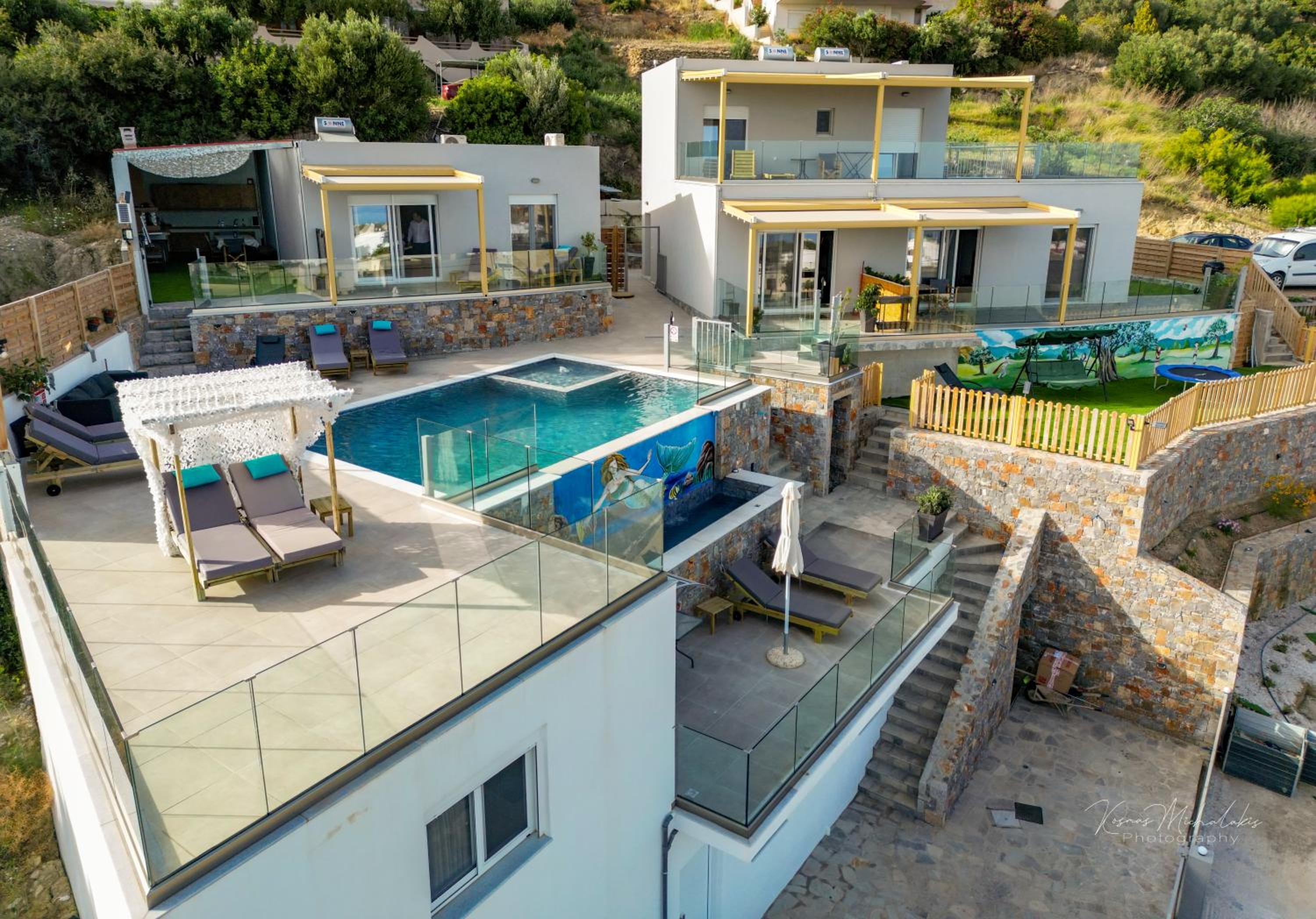 Zax sea view villas 4-Villa heated Pool Complex
