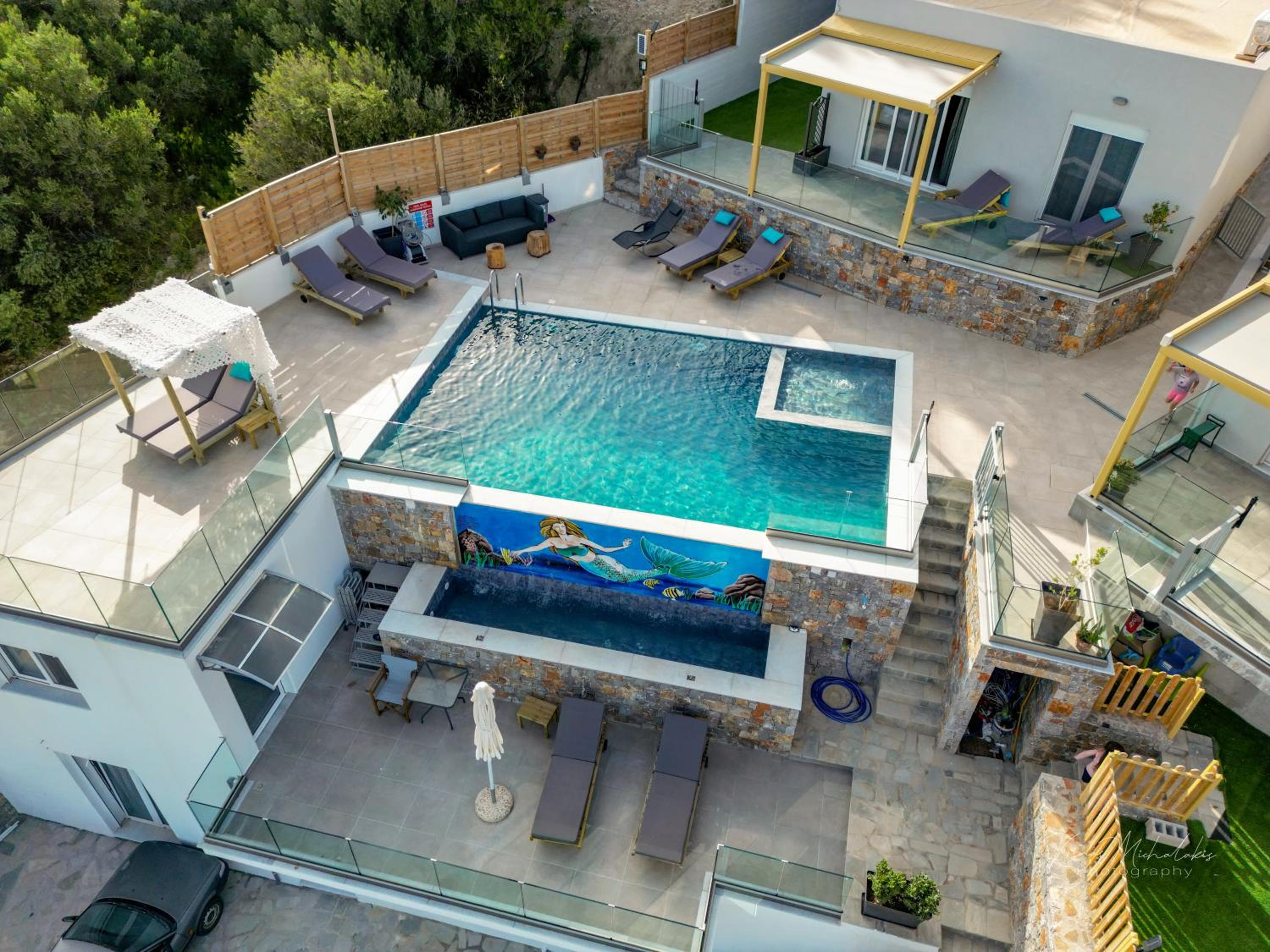 Zax sea view villas 4-Villa heated Pool Complex