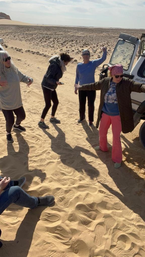 Egypt white and black desert with Camping