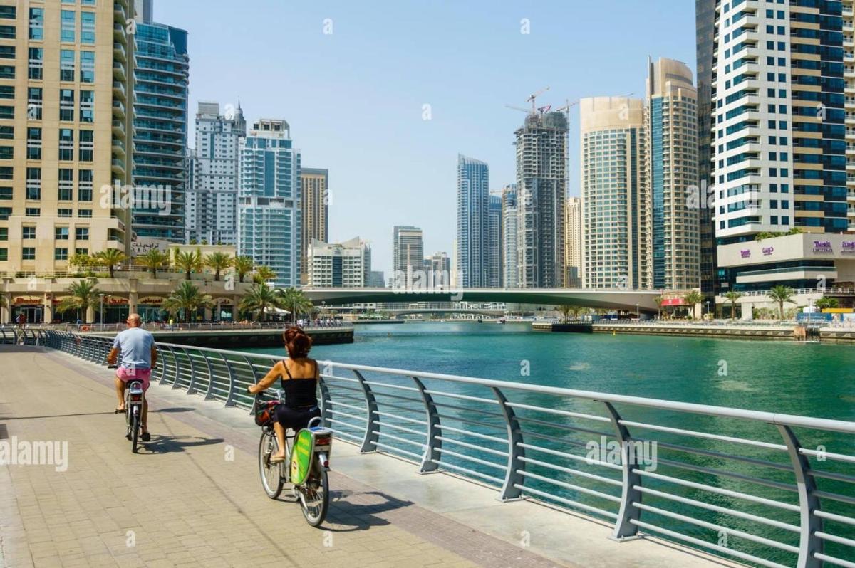 High Floor with city skyline & Burj khalifa view 3 bedroom unit marina