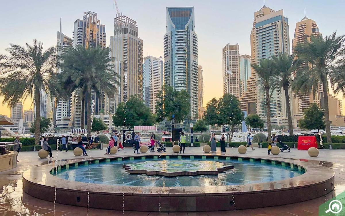 High Floor with city skyline & Burj khalifa view 3 bedroom unit marina