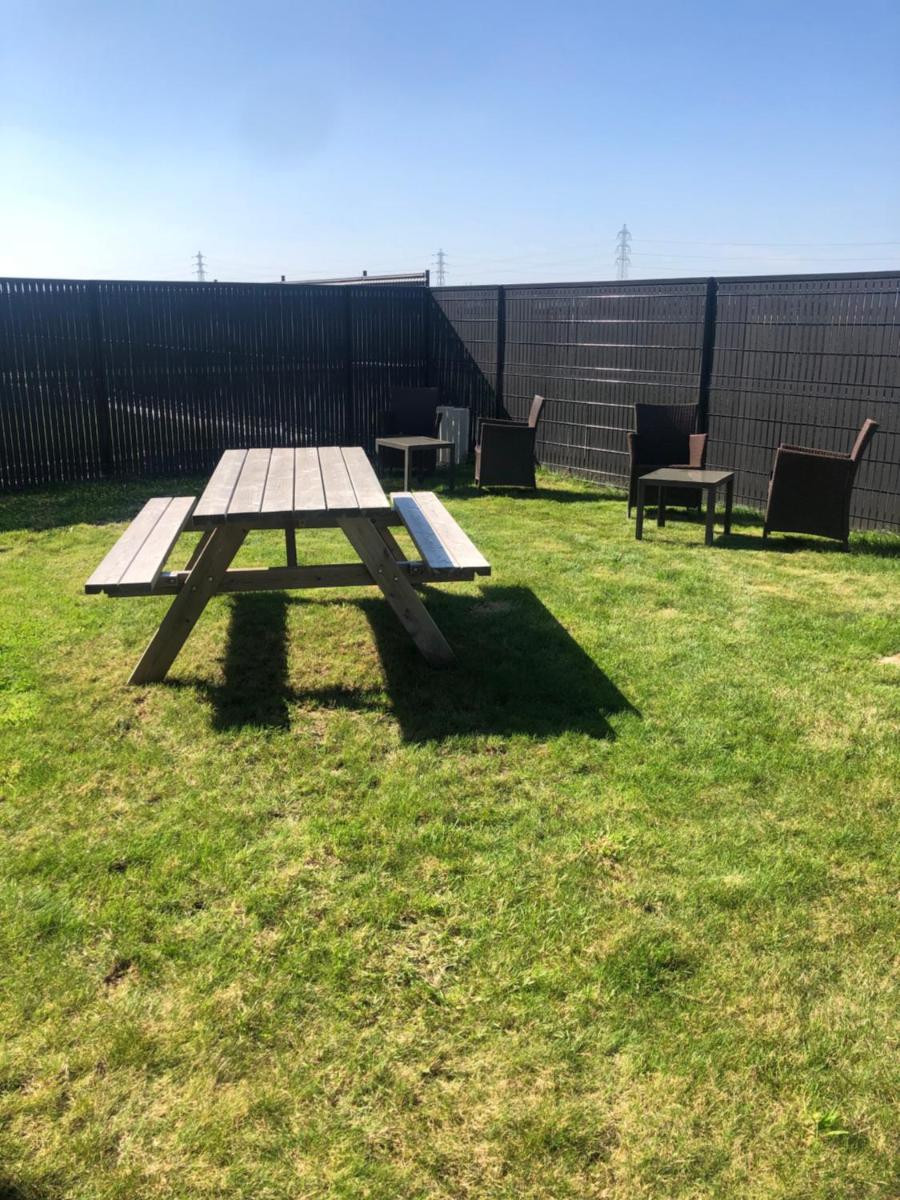 outdoor BBQ area