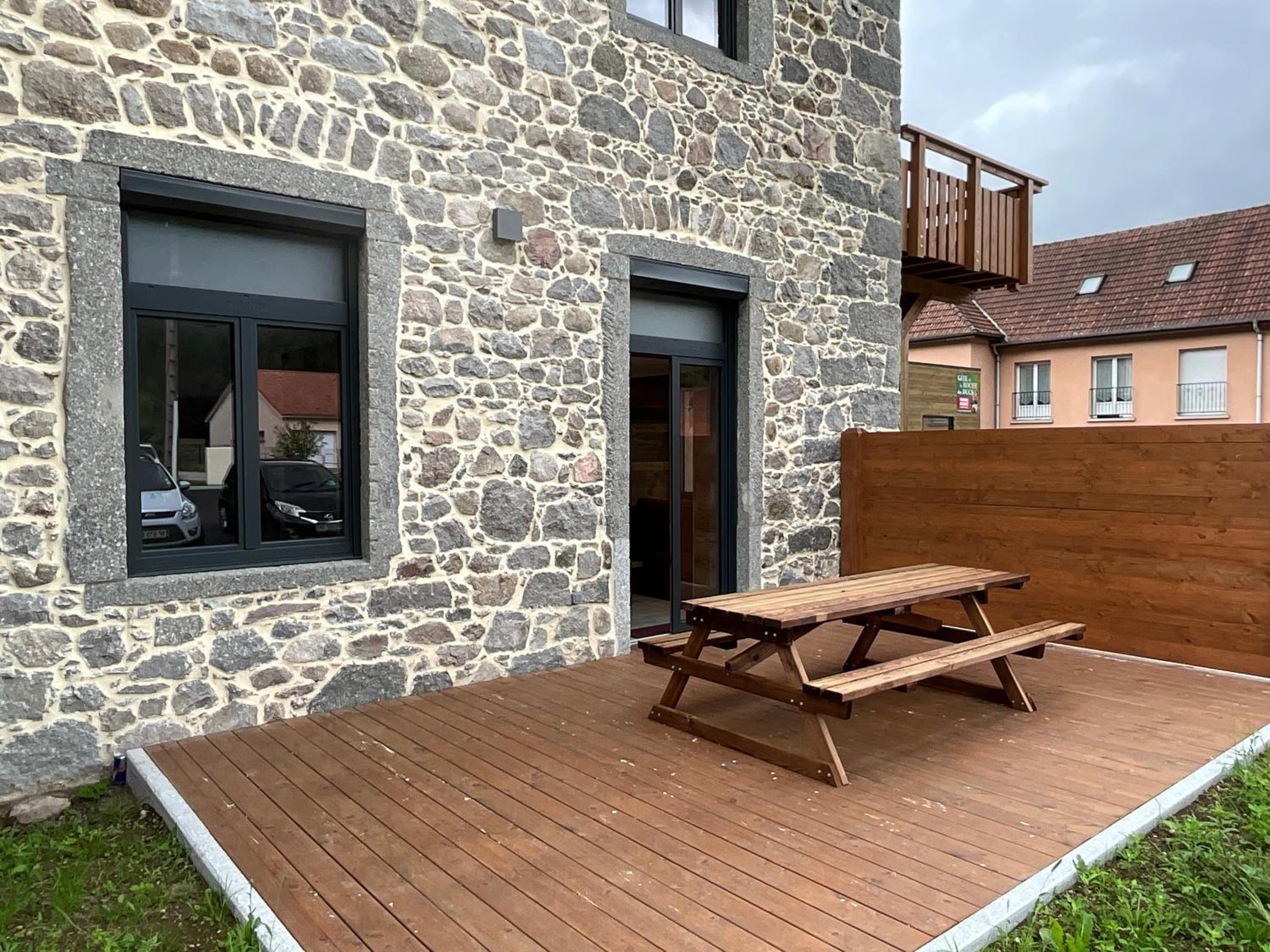 outdoor BBQ area