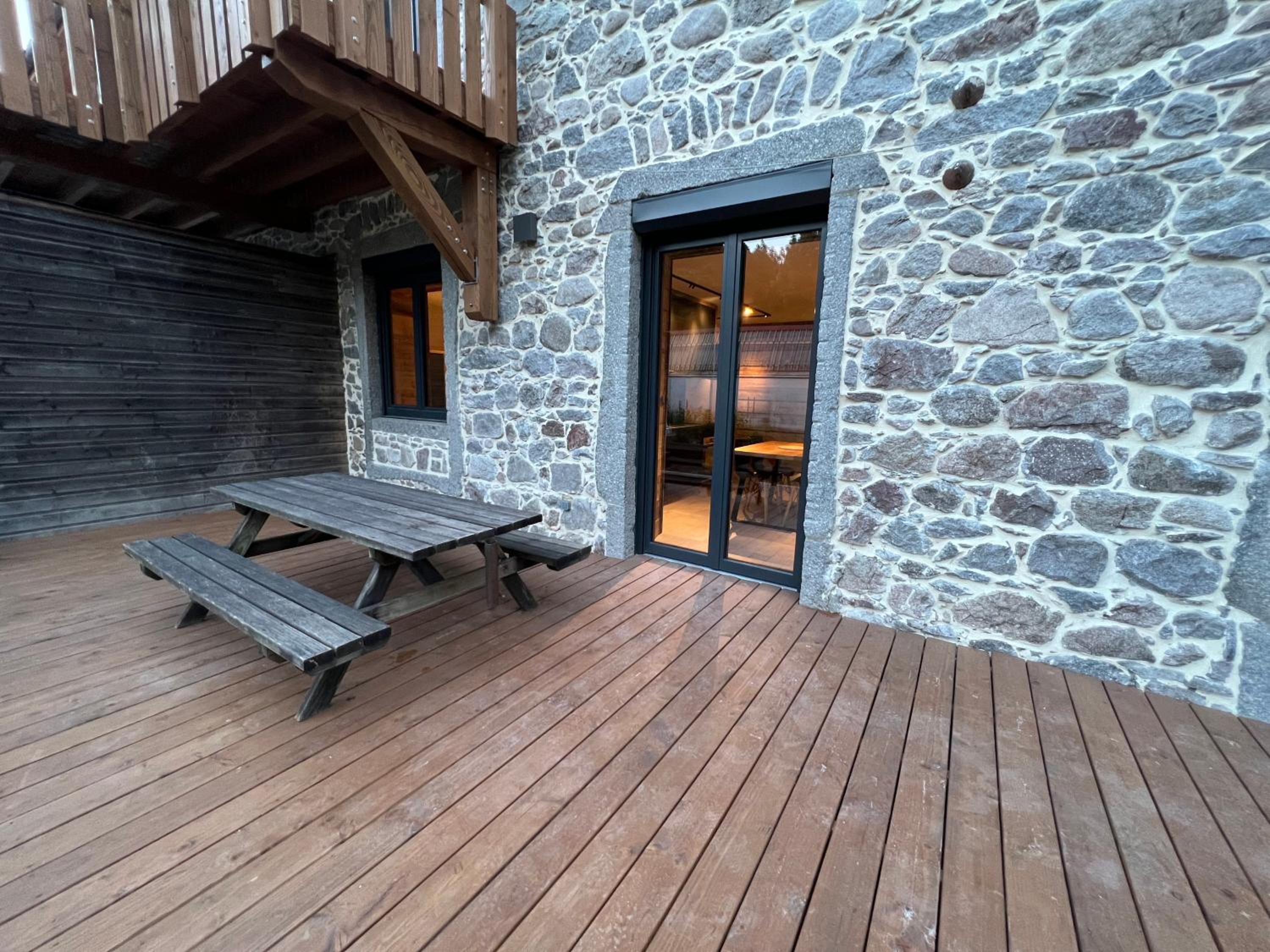 outdoor BBQ area