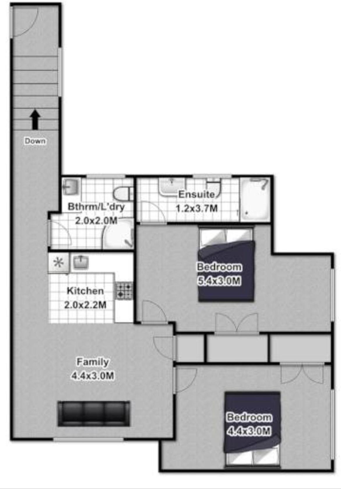 Albany Modern Private 2 bedroom 2 bathroom with Full Kitchen Netflix view 4