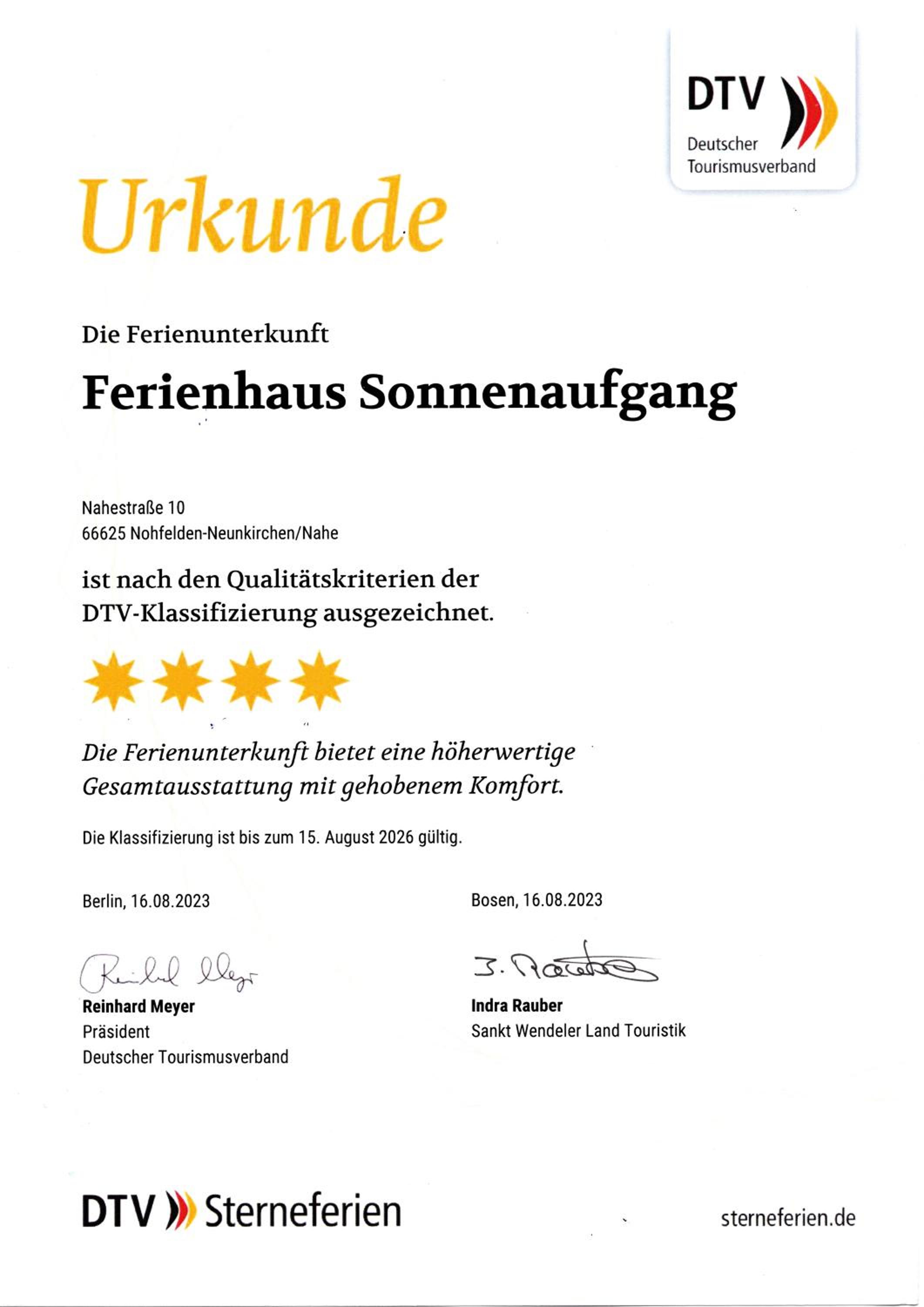 Ferienhaus Sonnenaufgang