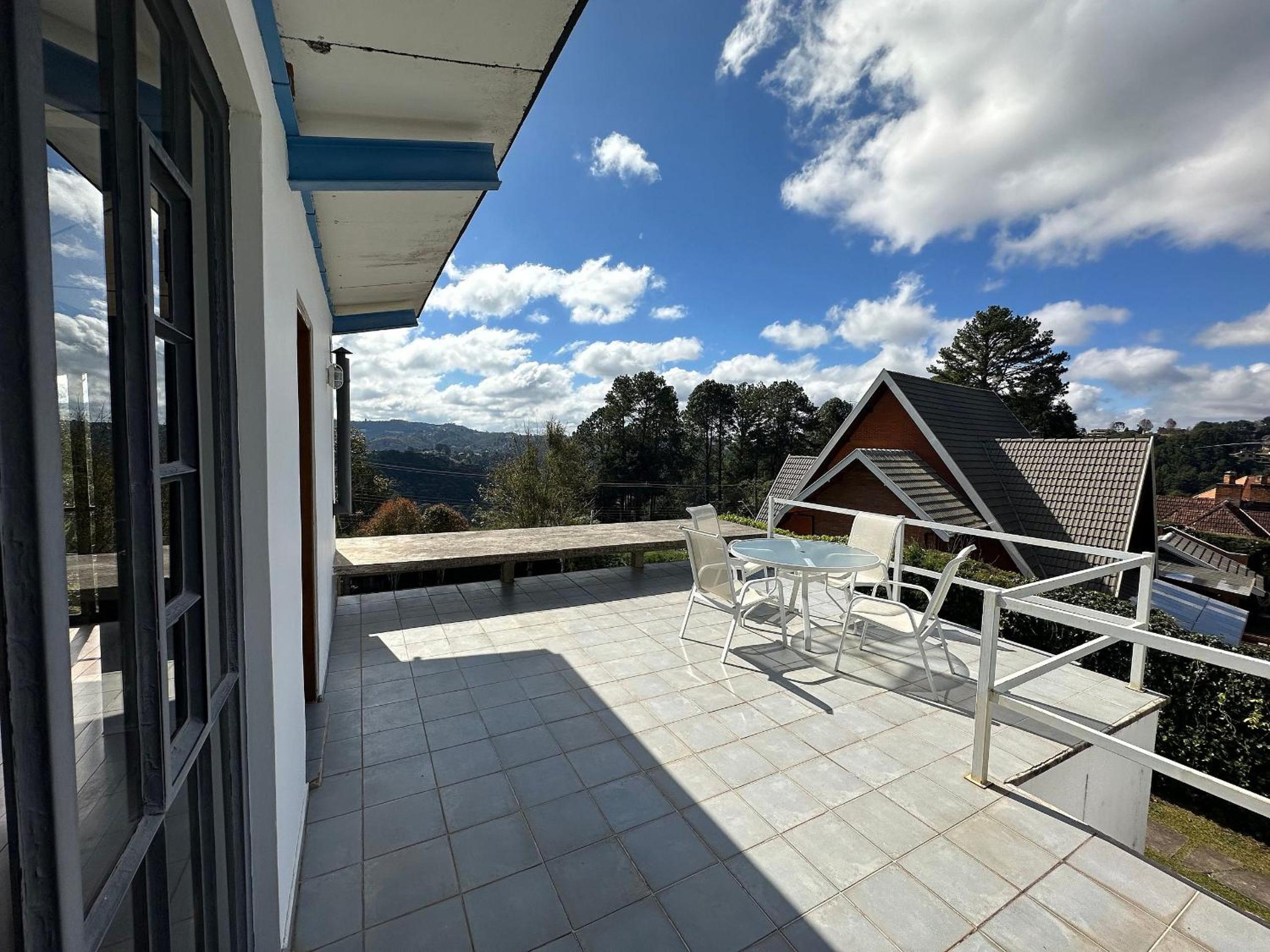 Architect house with view, garden and fireplace