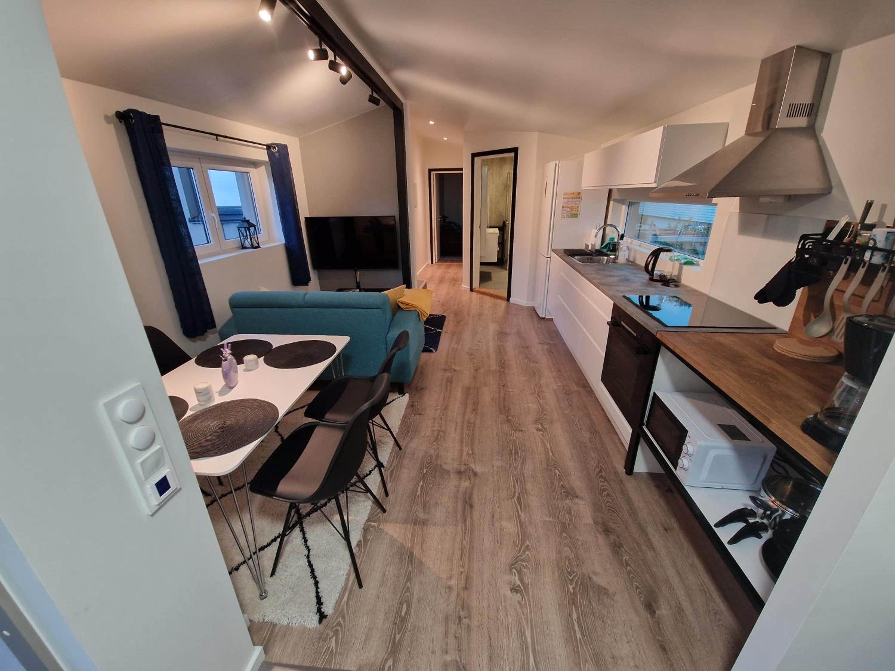 Northern living 1 room with shared bathroom