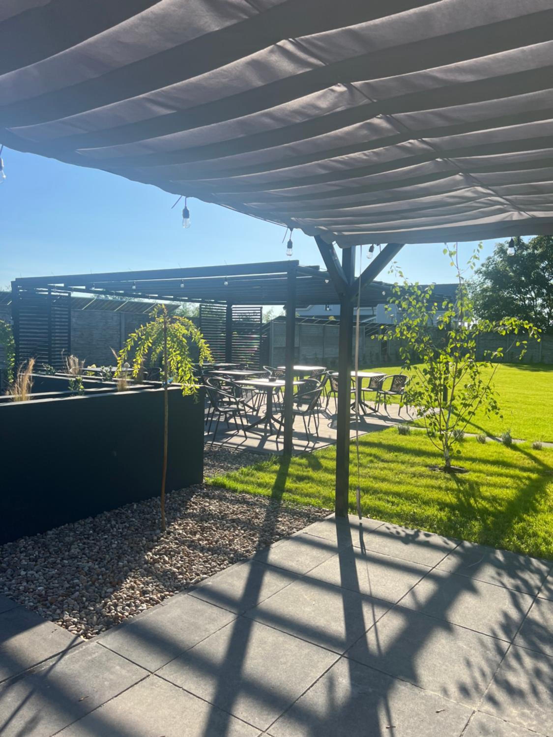 outdoor BBQ area