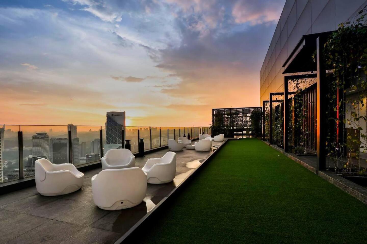 Klcc studio with a rooftop garden playground