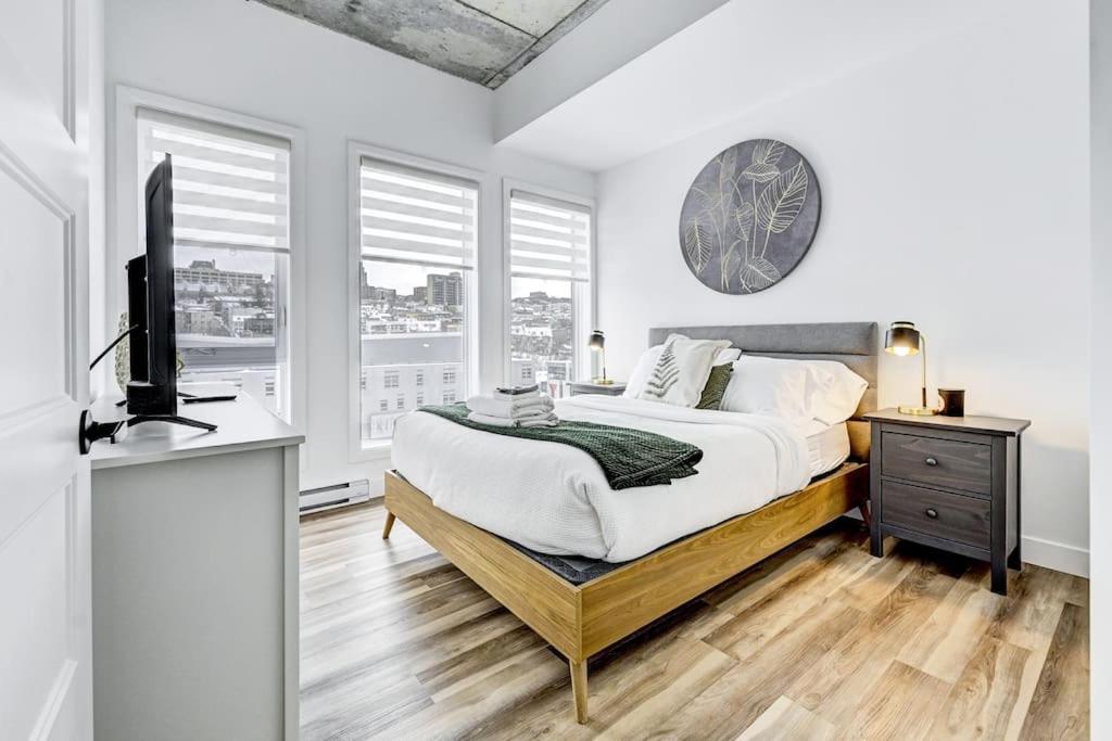 Panorama Penthouse- piscine, gym et vue sur Québec