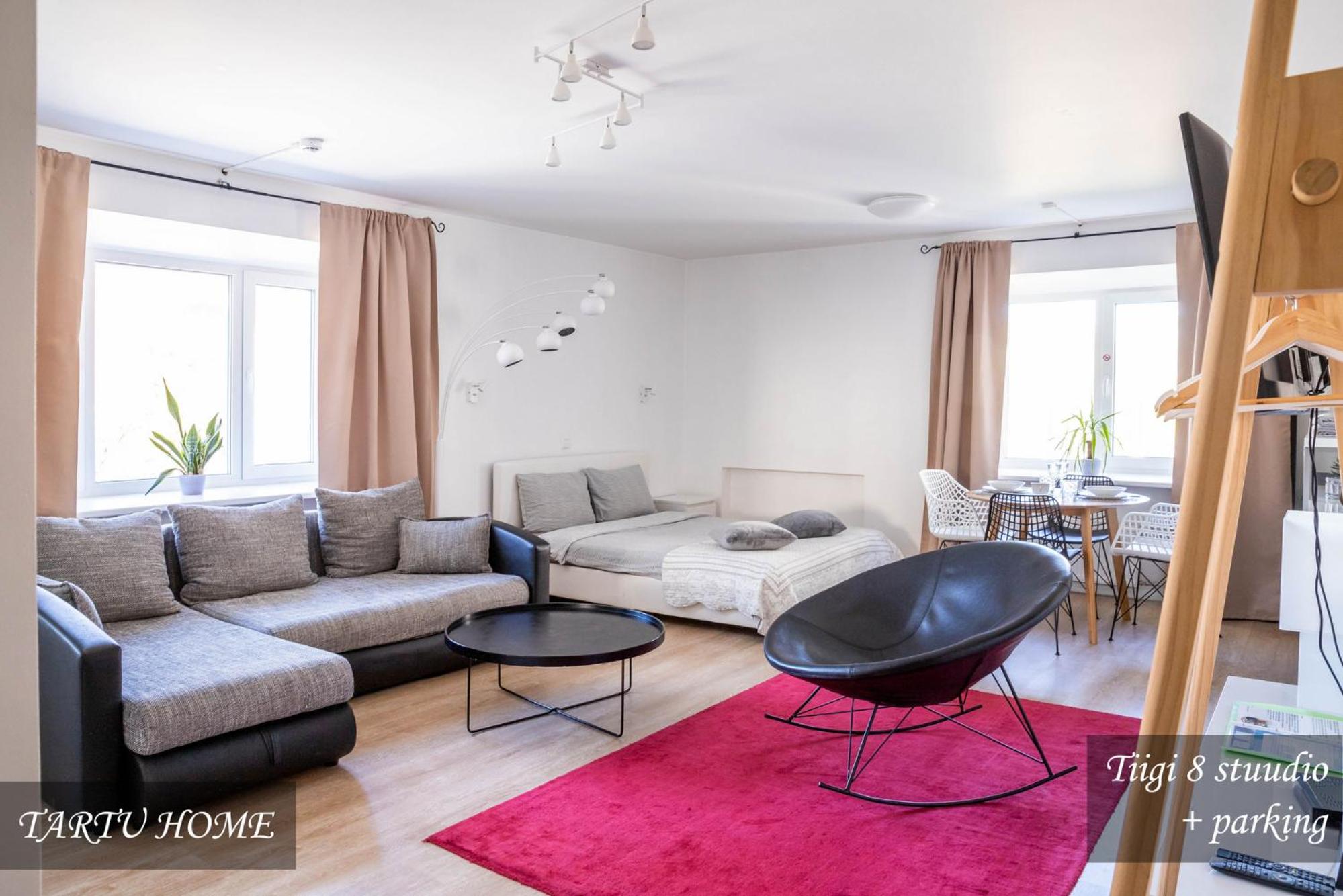 Tiigi str flats beside Old Town, parking Tartu Home
