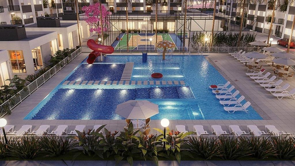 Apto NOVO Sensacional Acqua Park com Piscina e Garagem