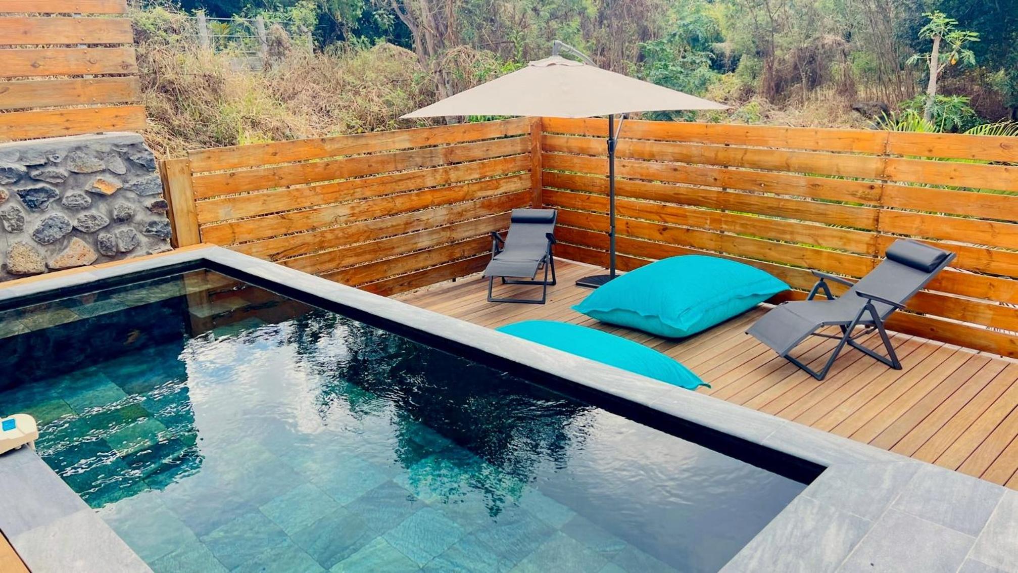 La Caze SHADY 2 chambres piscine 20 mn du lagon St Gilles view 3