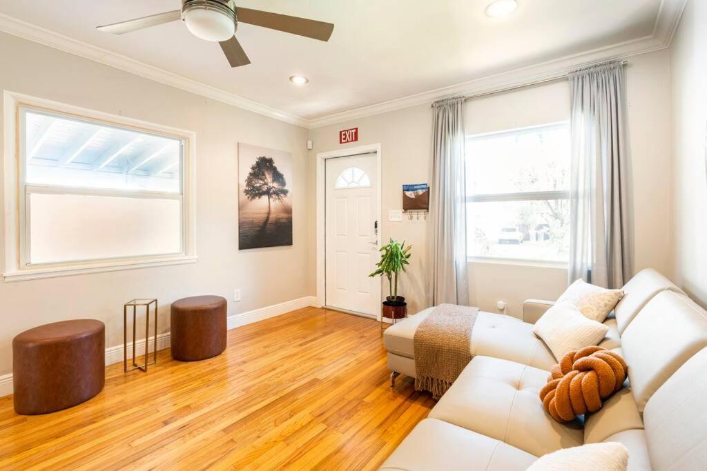 Charming wood floor house