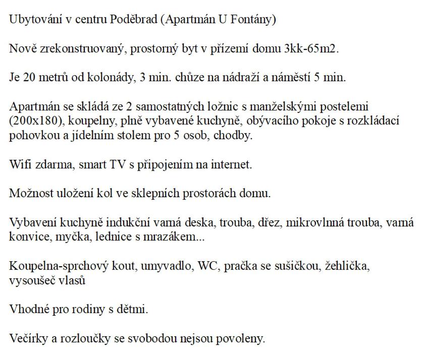 Apartmán u Fontány view 4