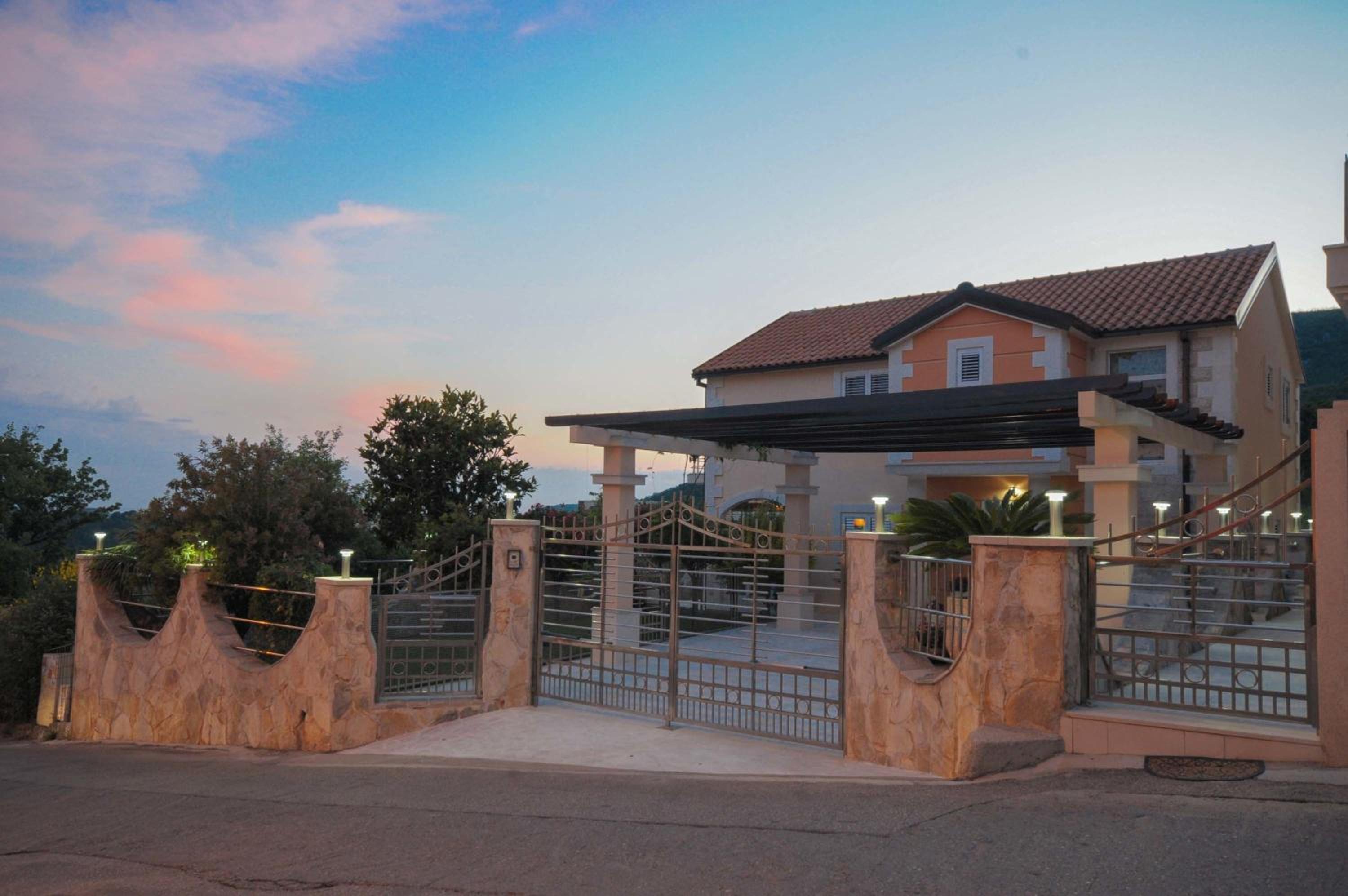 Villa Dragana with heading swimming pool and parking view 3