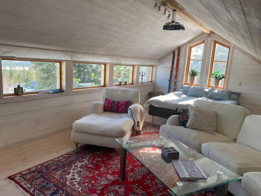 Mysig fjällstuga med direktanslutning till fjället