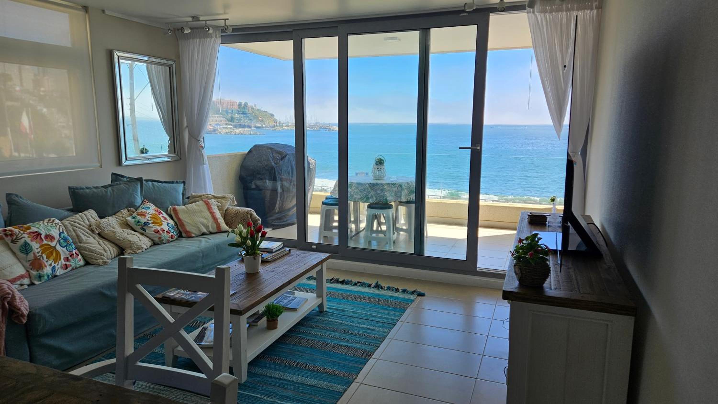 Depto nuevo en Concon con vista al mar