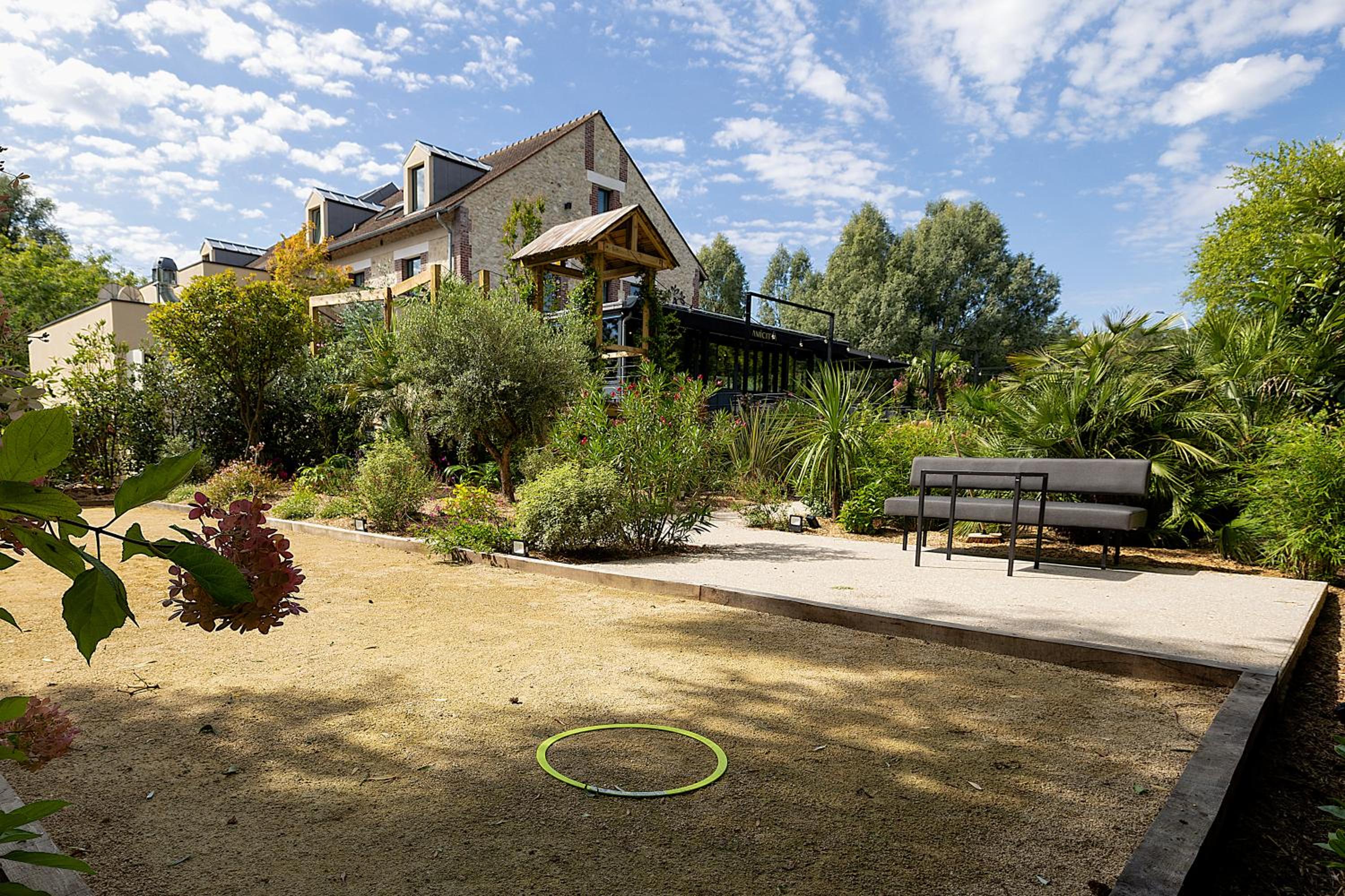 outdoor BBQ area